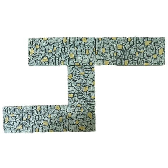 Dept 56 Village Accessories Limestone Road Straight 4 Pc Set #6007687 - Picture 3 of 7